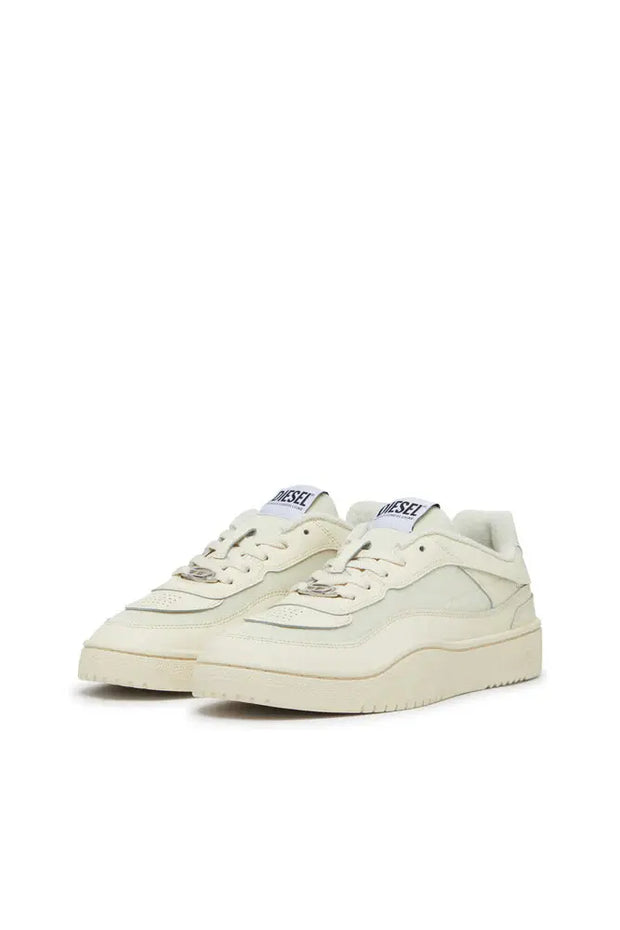 S-Oval Skate-Fabric-panelled leather sneakers Diesel