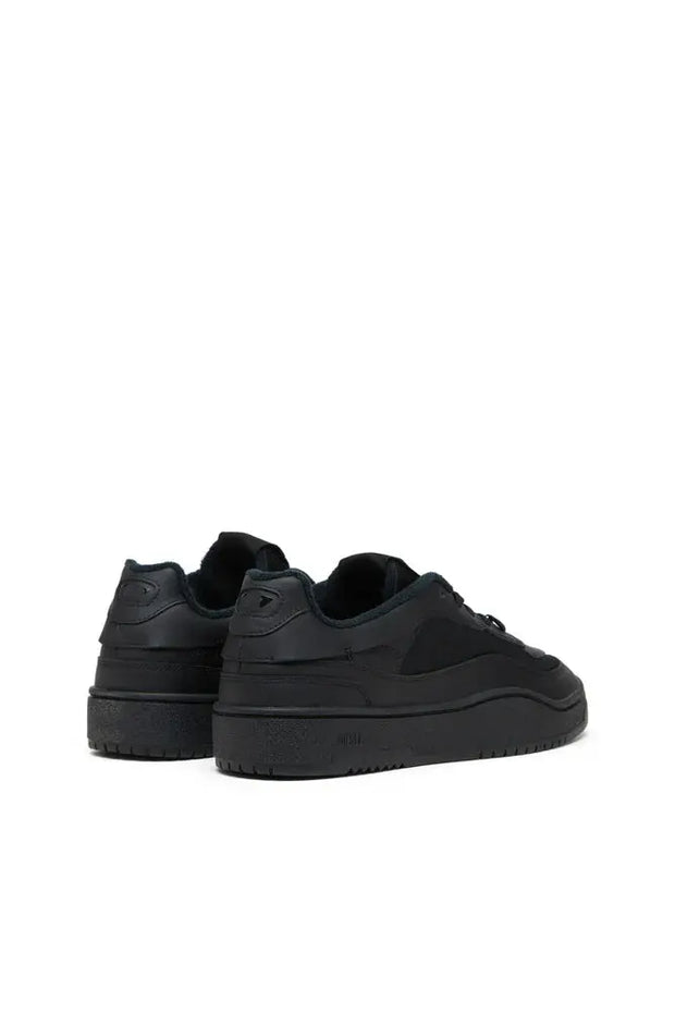 S-Oval Skate-Fabric-panelled leather sneakers Diesel