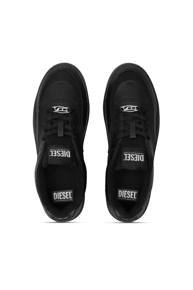 S-Oval Skate-Fabric-panelled leather sneakers Diesel