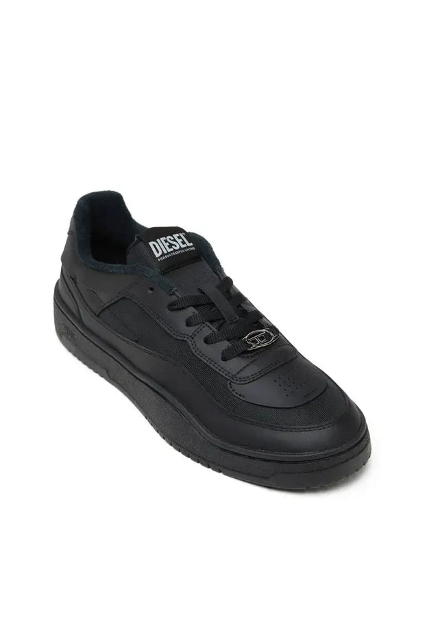 S-Oval Skate-Fabric-panelled leather sneakers Diesel