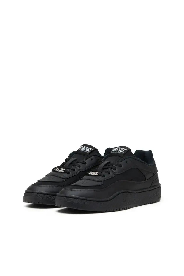 S-Oval Skate-Fabric-panelled leather sneakers Diesel