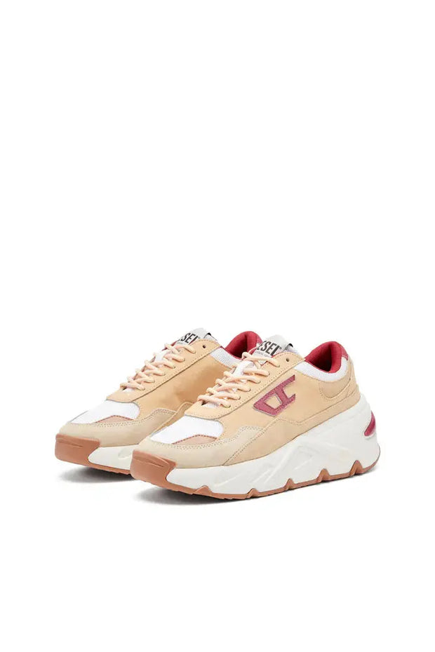 S-Savannah-Platform sneakers in suede and mesh Diesel