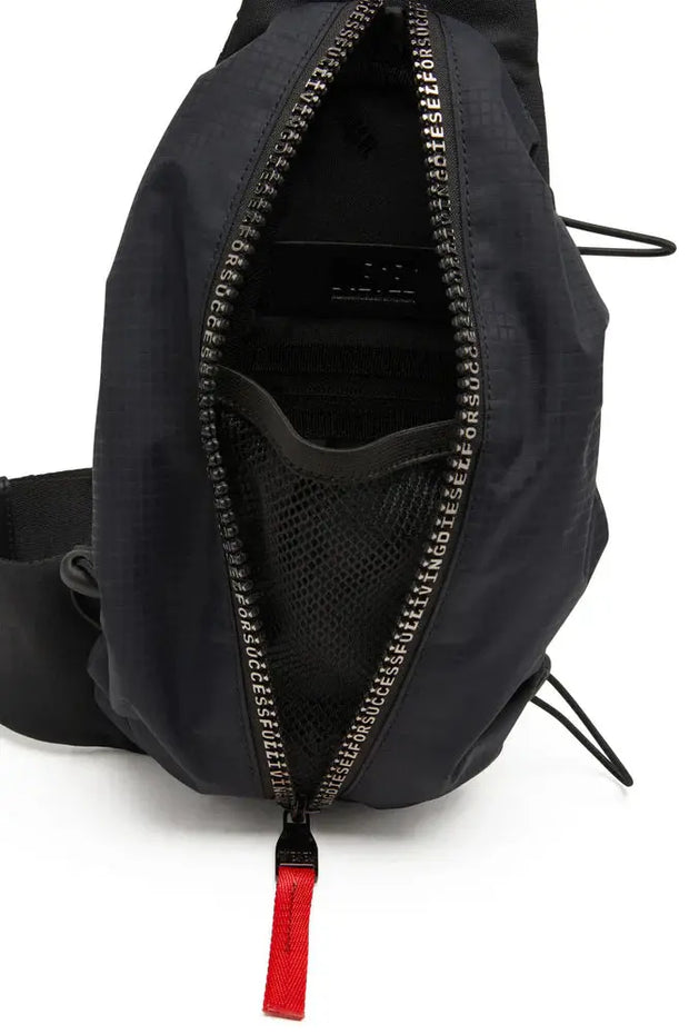 Zip-D-Sling bag in check-jacquard shell Diesel