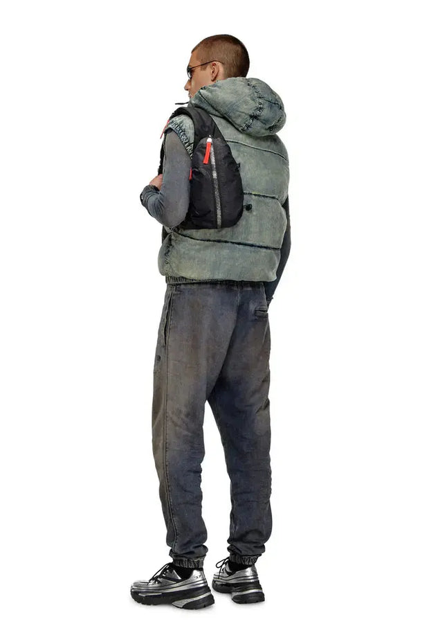 Zip-D-Sling bag in check-jacquard shell Diesel