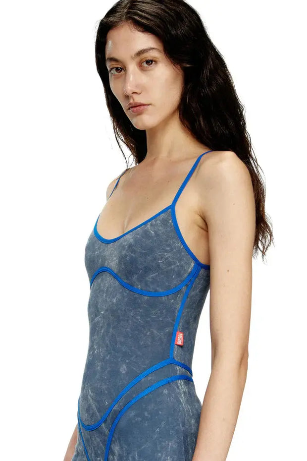 Strappy dress with underwear detail Diesel
