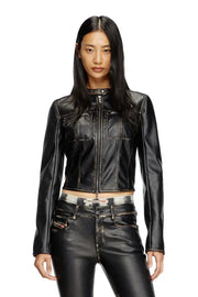 Cropped distressed biker jacket Diesel