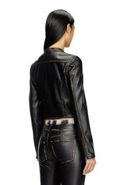 Cropped distressed biker jacket Diesel