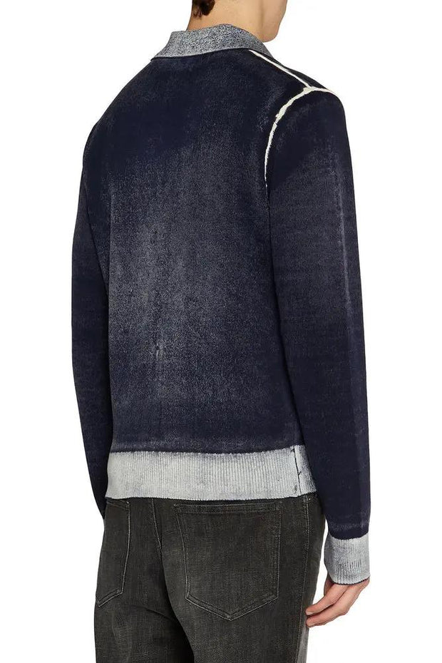 Reverse-print polo jumper Diesel