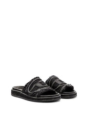 Sa-Slide D-Distressed denim slides Diesel