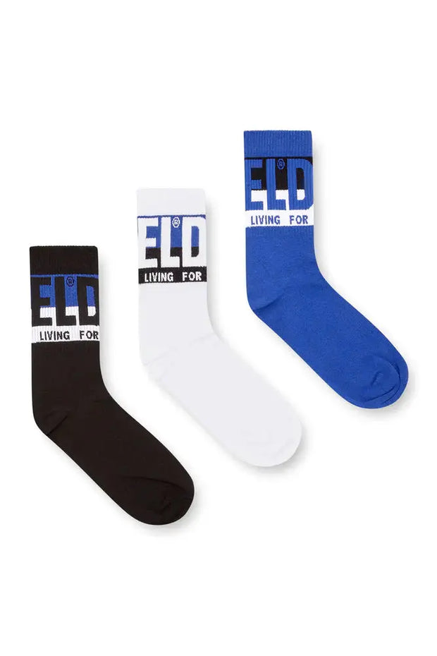 3-pack of socks with logo cuffs Diesel