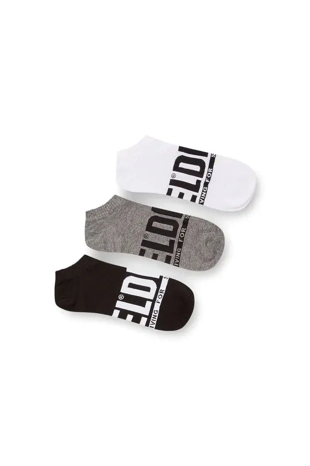 3-pack low-cut logo socks Diesel
