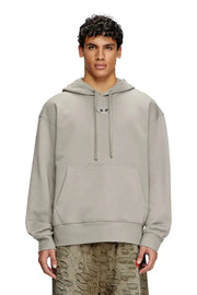 Hoodie with metallic logo Diesel