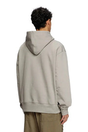 Hoodie with metallic logo Diesel