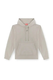 Hoodie with metallic logo Diesel