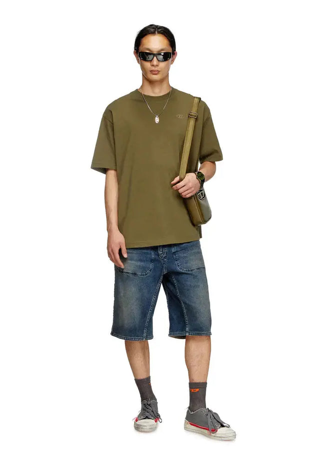 T-shirt with maxi oval D embroidery Diesel