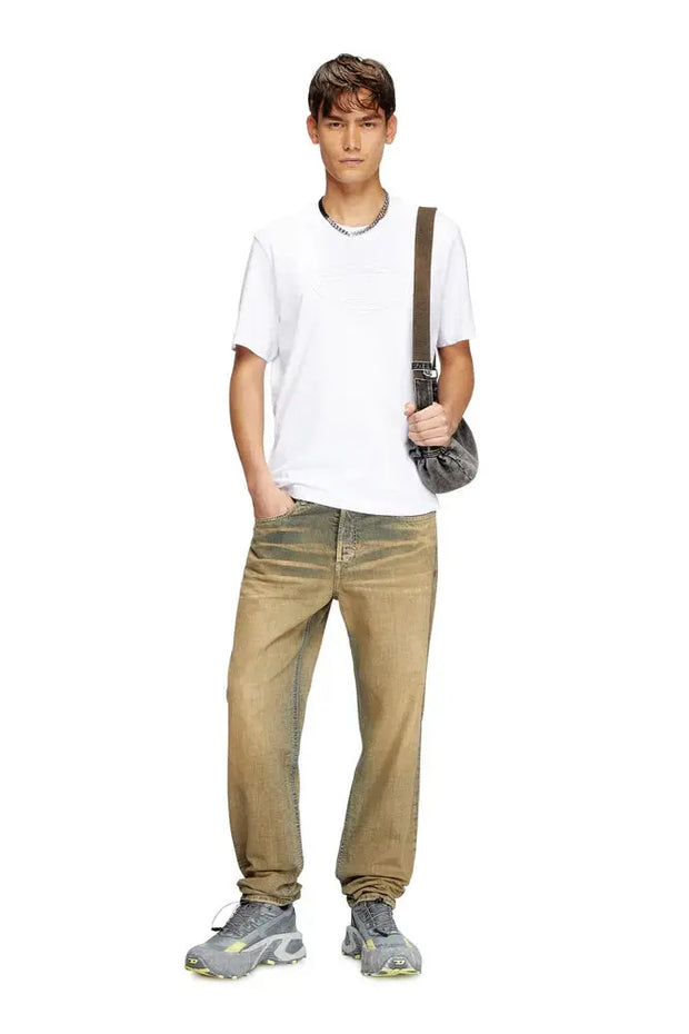 T-shirt with embossed Oval D Diesel