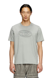 T-shirt with embossed Oval D Diesel