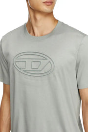 T-shirt with embossed Oval D Diesel