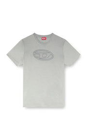 T-shirt with embossed Oval D Diesel