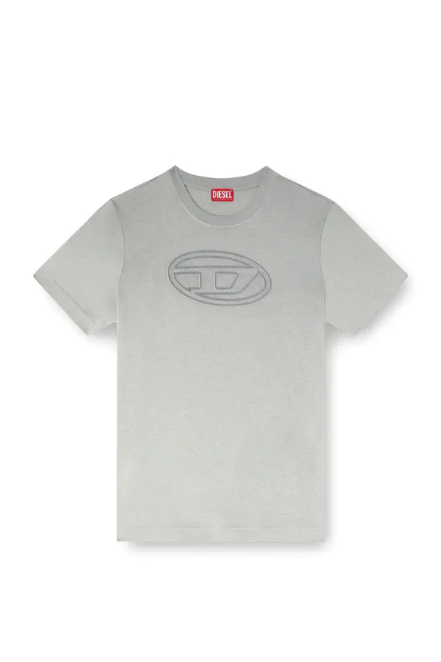 T-shirt with embossed Oval D Diesel