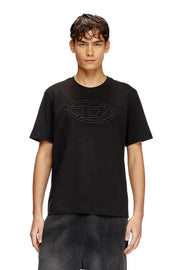 T-shirt with embossed Oval D Diesel