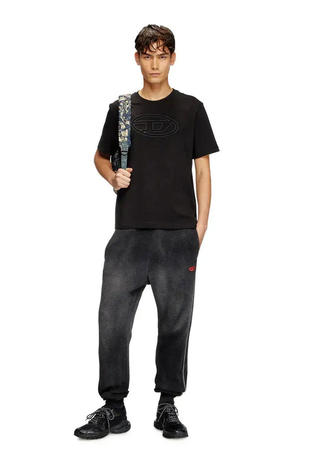 T-shirt with embossed Oval D Diesel