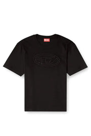 T-shirt with embossed Oval D Diesel