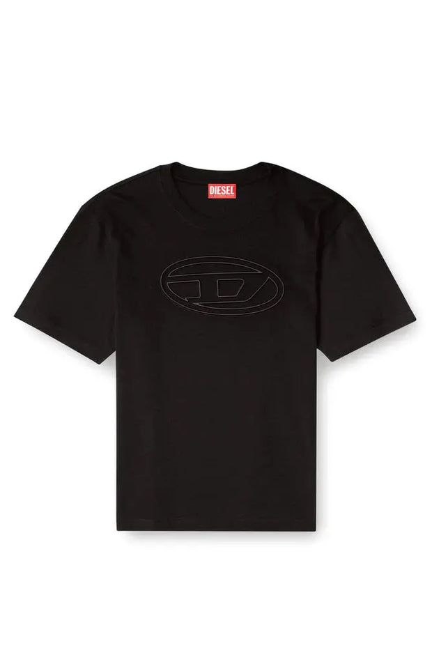 T-shirt with embossed Oval D Diesel