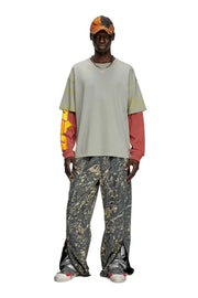Layered T-shirt with puff print logo Diesel