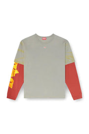Layered T-shirt with puff print logo Diesel