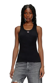 Tank top with embroidered D patch Diesel