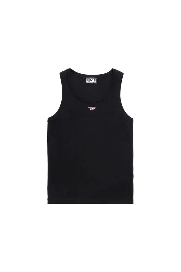 Tank top with embroidered D patch Diesel