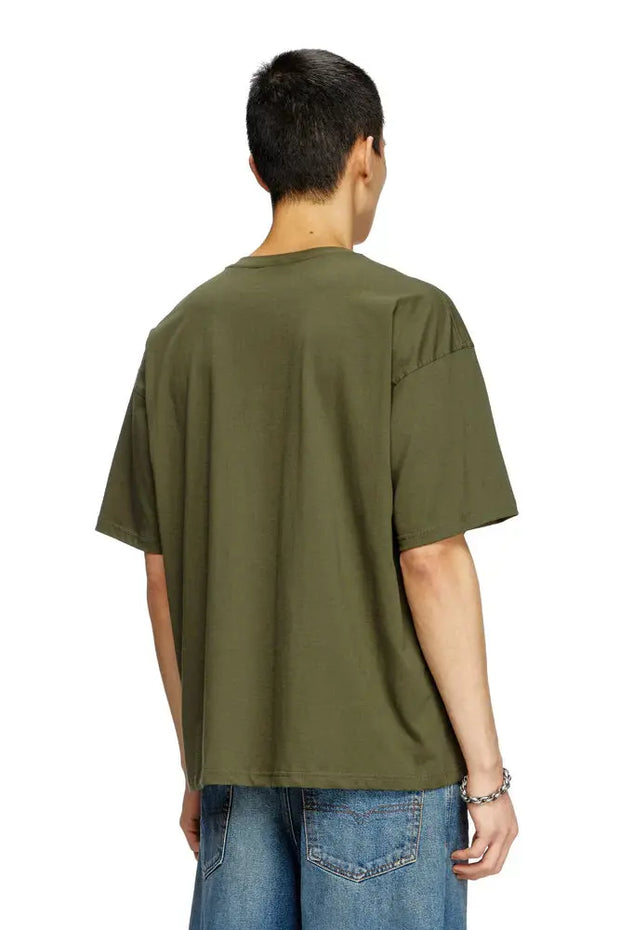 T-shirt with embroidered Oval D Diesel