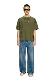 T-shirt with embroidered Oval D Diesel