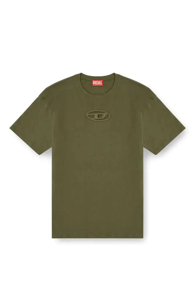 T-shirt with embroidered Oval D Diesel