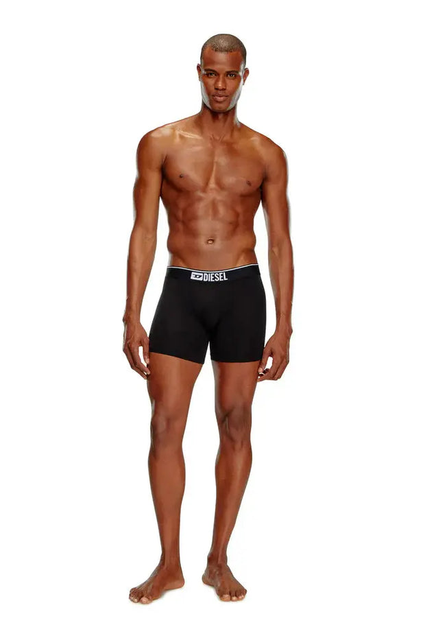 Three-pack of plain long boxer briefs Diesel