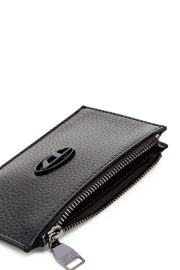 Flat card holder in grainy leather Diesel