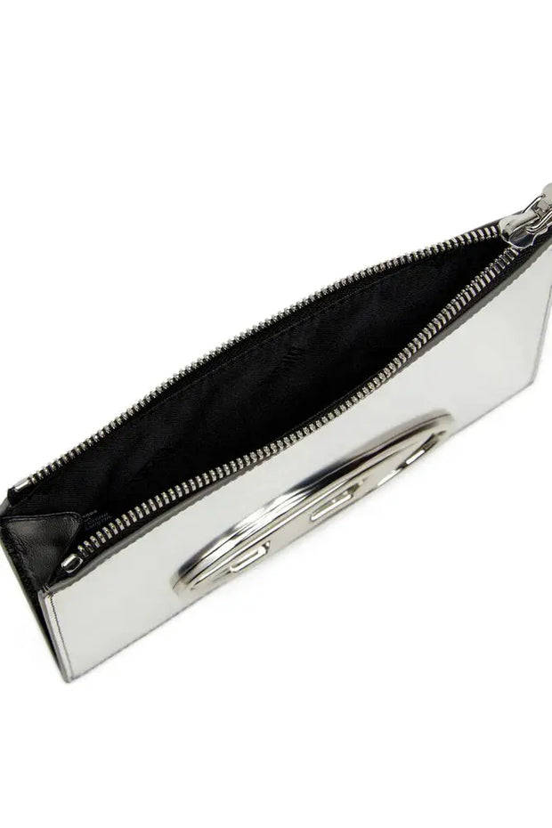 Zipped pouch in mirror leather Diesel