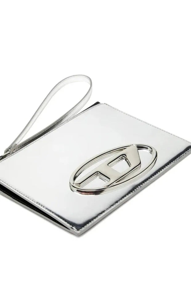 Zipped pouch in mirror leather Diesel