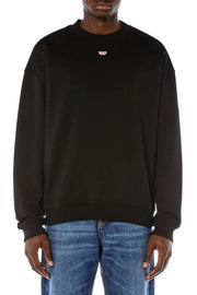 Sweatshirt with D logo patch Diesel