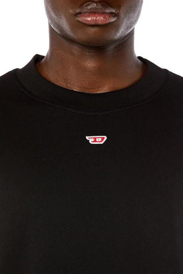 Sweatshirt with D logo patch Diesel