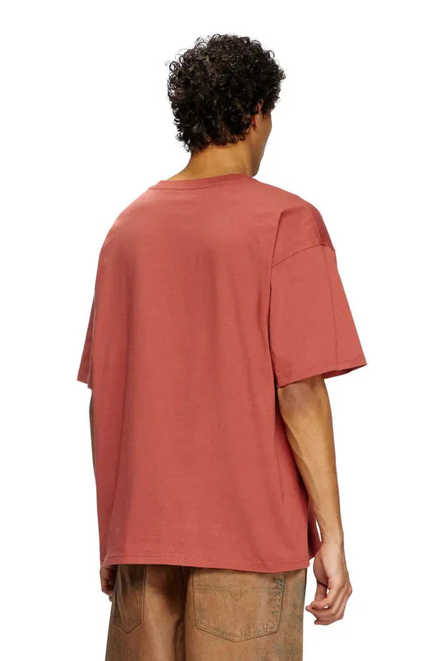 T-shirt with embroidered D patch Diesel