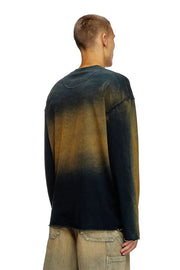 Faded long-sleeve T-shirt with micro logo Diesel