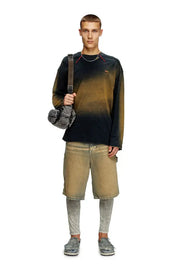 Faded long-sleeve T-shirt with micro logo Diesel
