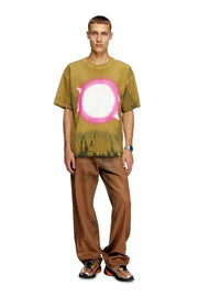 Tie-dye T-shirt with spotlight print Diesel