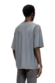 T-shirt with raw jacquard logo Diesel