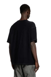 T-shirt with raw jacquard logo Diesel
