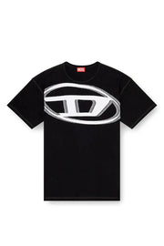 T-shirt with raw jacquard logo Diesel