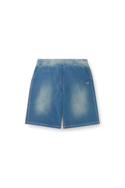 Faded indigo sweat shorts Diesel