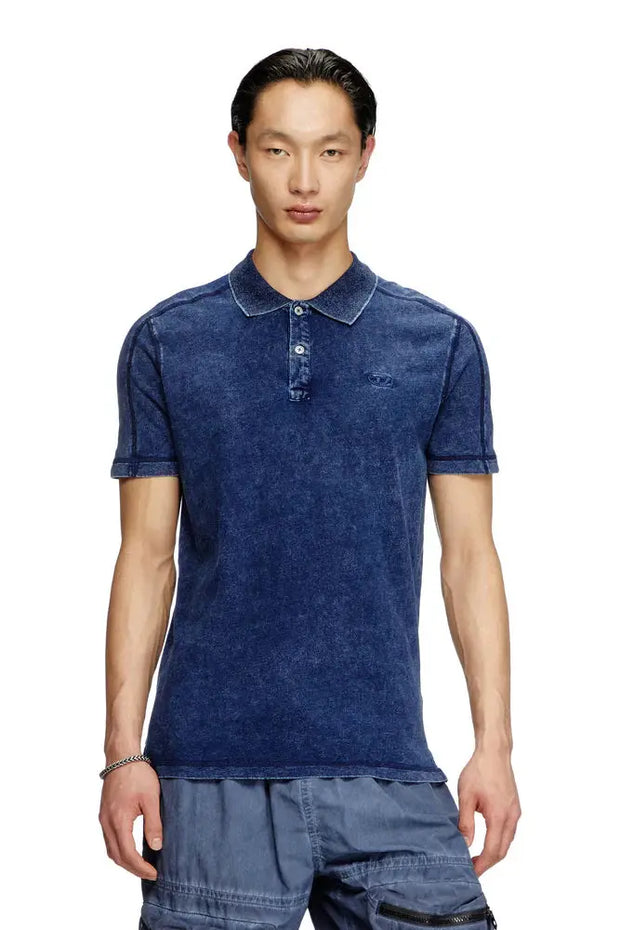 Denim-look polo shirt Diesel